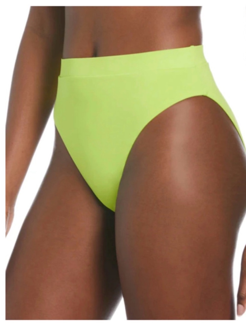 Nike Essential High Waist Cheeky Bikini Swim Bottom - Atomic Green Large NWT